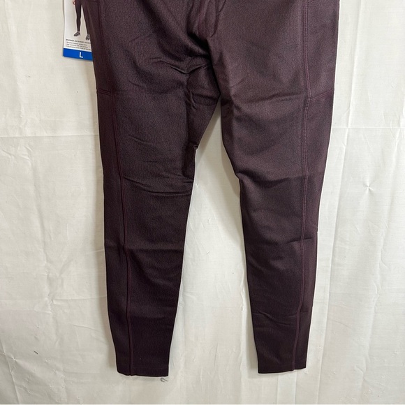 Mondetta Women’s Brushed Jacquard Activewear Leggings Purple Large - Picture 7 of 7